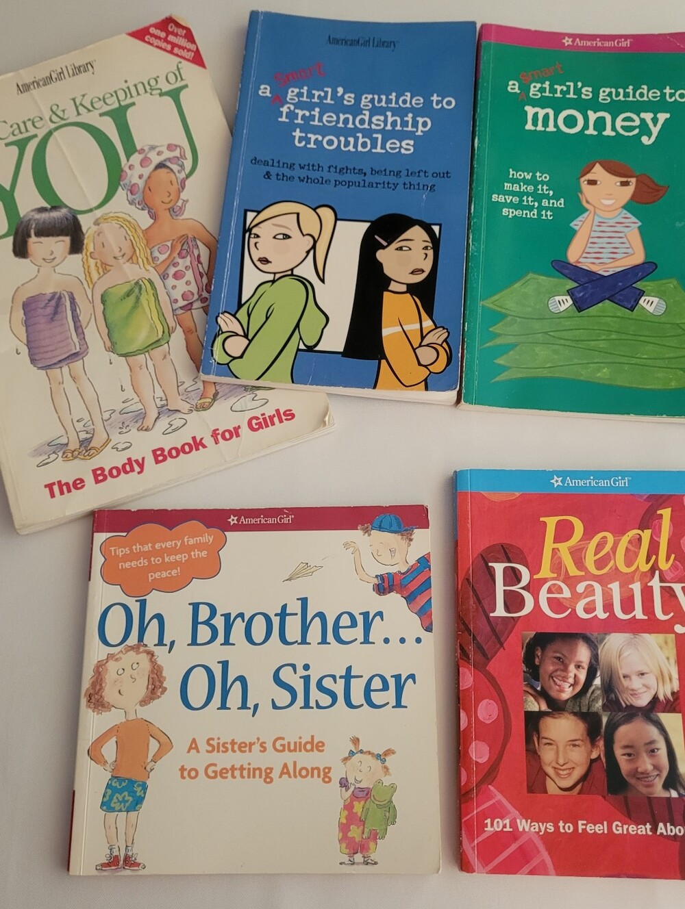 American Girl Doll 5 Books Bundle Friendship Money Body
